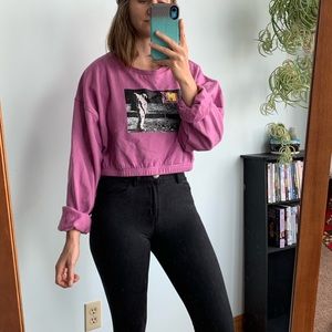 Cropped MTV sweatshirt